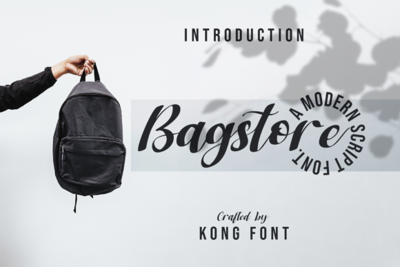 Bagstore: A Modern Script Font for Creative Projects