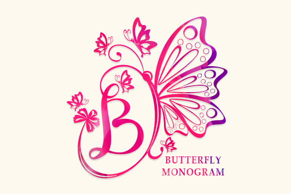 Butterfly Monogram: Designing with Whimsical Elegance