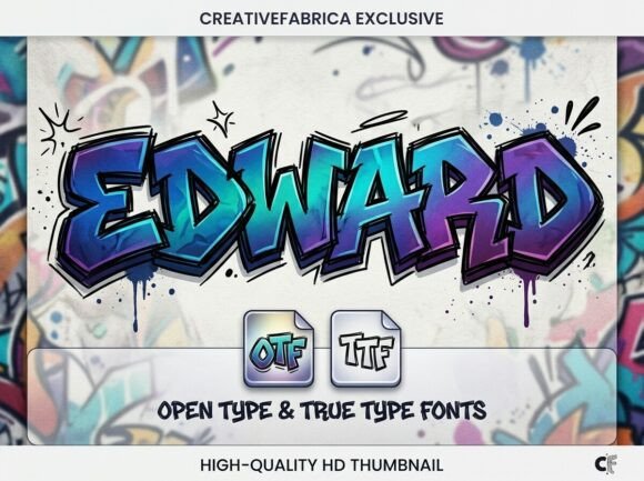 Edward: The Graffiti Typeface with Raw Energy