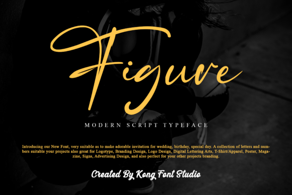 Figure: A Modern Handwritten Script for Creative Projects