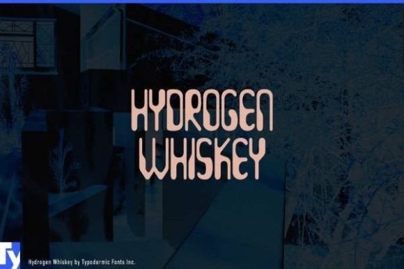 Hydrogen Whiskey: A Display Font with Retro Techno Soul
