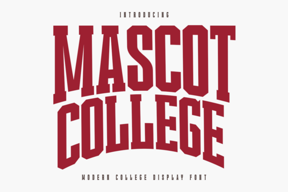 Mascot College: The Typeface for Bold, Athletic Branding