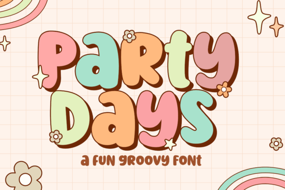 Party Days: The Retro Bold Typeface for Playful Designs