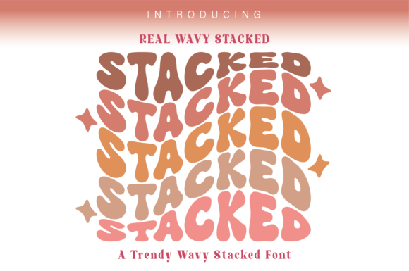 Real Wavy Stacked: A Fresh Font for Trendy Text Designs