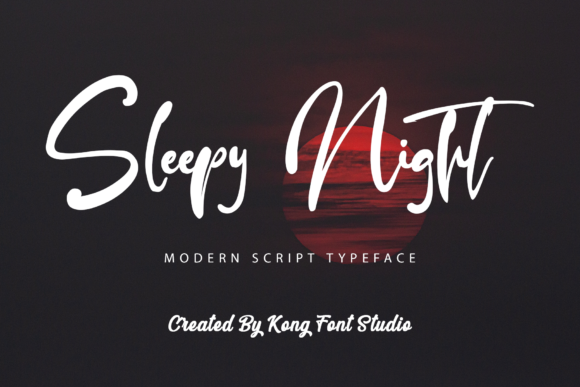Sleepy Night: A Handwritten Font for Modern Creators